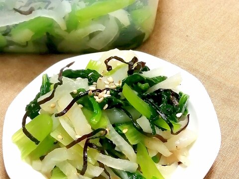 大根と小松菜の塩昆布和え☆昆布で旨味＆ミネラルup